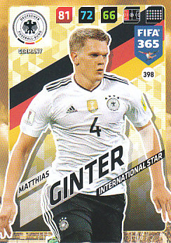 Matthias Ginter Germany 2018 FIFA 365 International Star #398